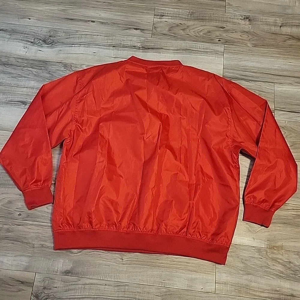 Red Oak Sportswear Georgia Bulldogs Windbreaker Mens XL Red V-Neck Pullover VGT‎